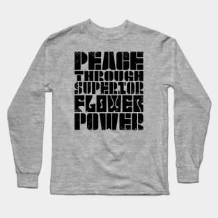 FLOWER POWER (militaristic) Long Sleeve T-Shirt